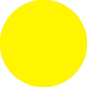 Наклейка "Желтый круг" 0,15*0,15м арт.1911