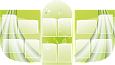 Комплект информационных фигурных стендов 1,85*1,05м зеленый 12 карманов А4 арт. ИНФ417_2