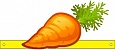 Полумаска-ободок &quot;Морковь&quot; арт. 4049