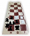 Школьная шахматная демонстрационная доска 80*80см + шахматные фигуры арт.4919