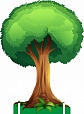 Пластиковая фигура Дерево 1м арт. 4481