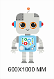 Декорация настенная &quot;Робот&quot; 0,6*1 м. арт. 2421