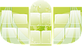 Комплект информационных фигурных стендов 1,85*1,05м зеленый 12 карманов А4 арт. ИНФ417