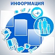 Информационный стенд для медицинских учреждений 1*1м.4 кармана арт. 4808
