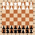 Шахматная демонстрационная доска металлическая 120*120см. с магнитными шахматами арт.2942