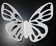 Бабочка для декора белая 0,4*0,2м