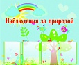 Стенд для детского сада НАБЛЮДАЕМ ЗА ПРИРОДОЙ 1*1,2м арт 642